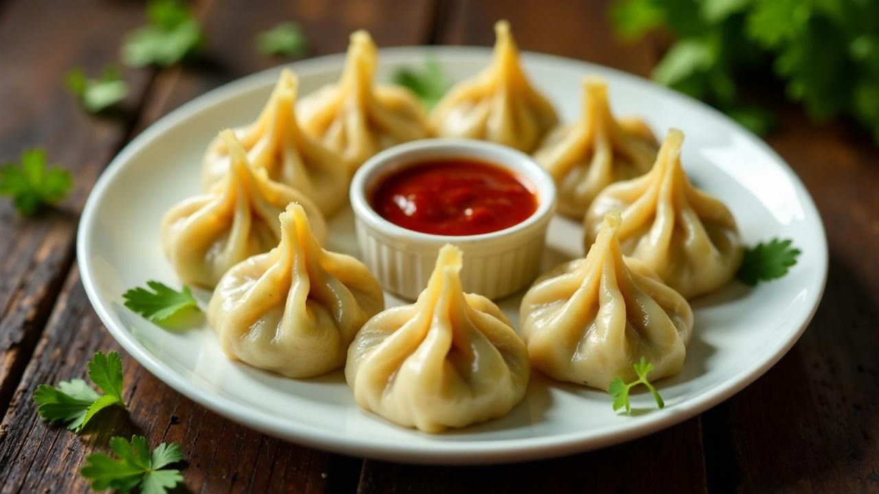 Heutiger Gewinner: Nepalesische Momos mit Gemüsefüllung & Sesam-Dip