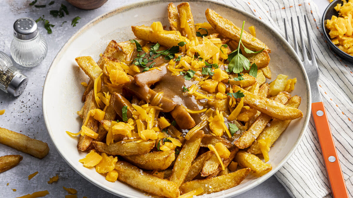 Heutiger Gewinner: Poutine - kanadischer Pommes-Klassiker mit Bratensauce und Cheddar