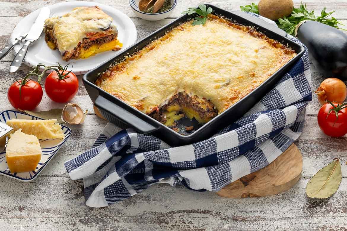 Heutiger Gewinner: Moussaka – griechischer Auberginen-Kartoffel-Auflauf
