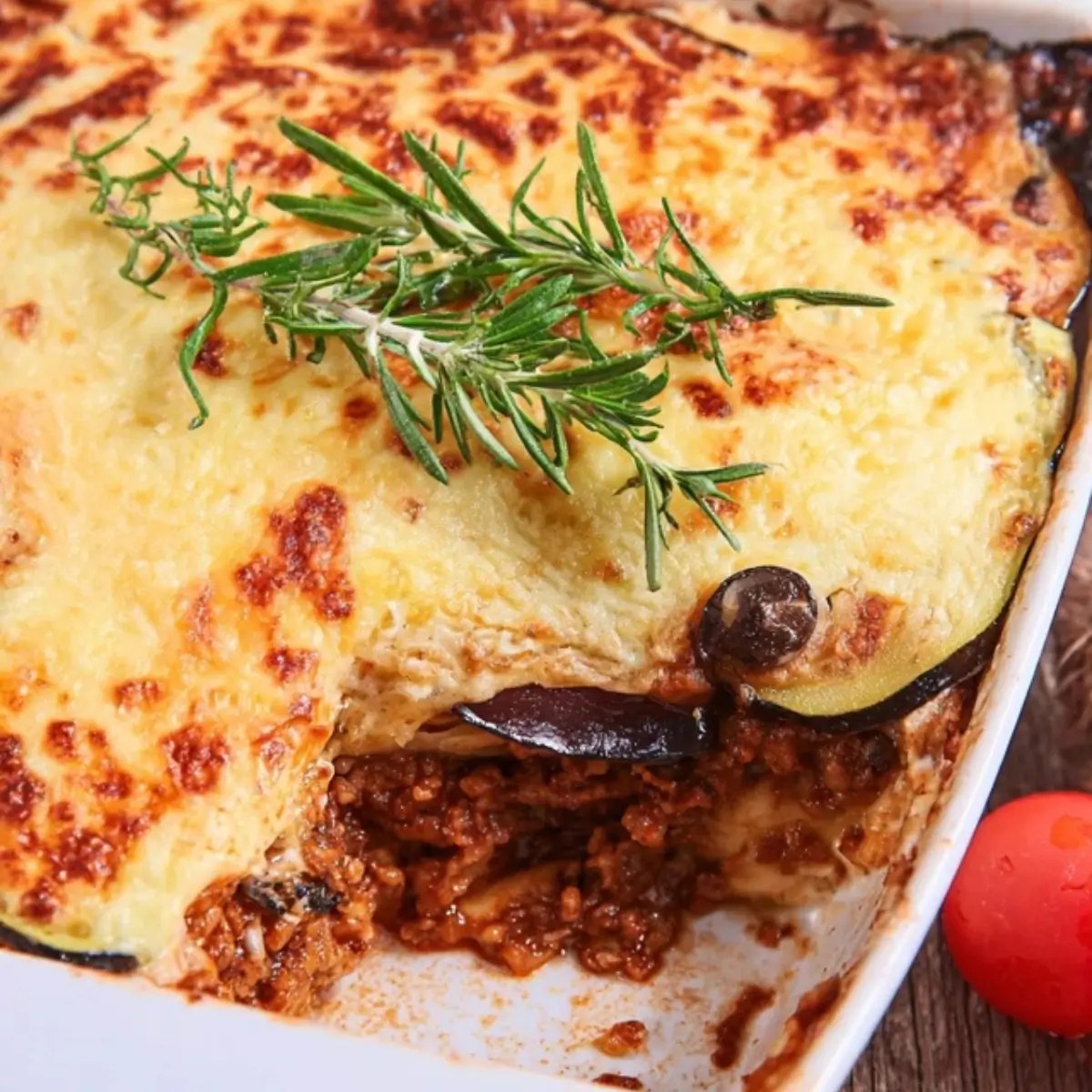 Heutiger Gewinner: Moussaka - Original griechischer Auberginen-Hackfleisch-Auflauf