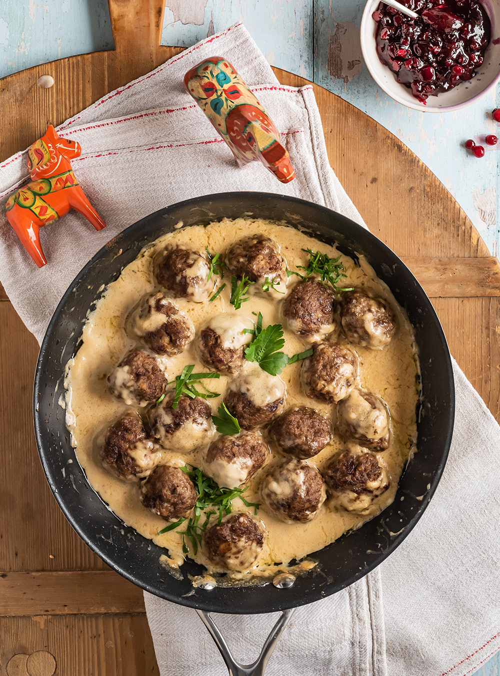 Original schwedische Köttbullar in Rahmsauce