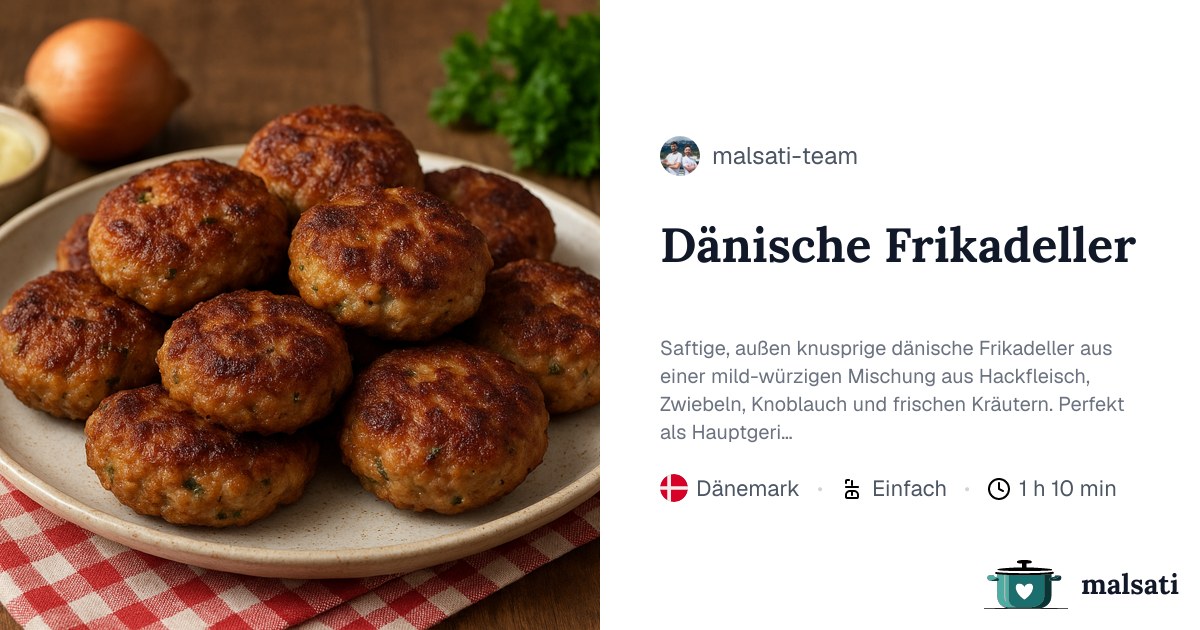 Dänische Frikadeller – saftige Fleischbällchen