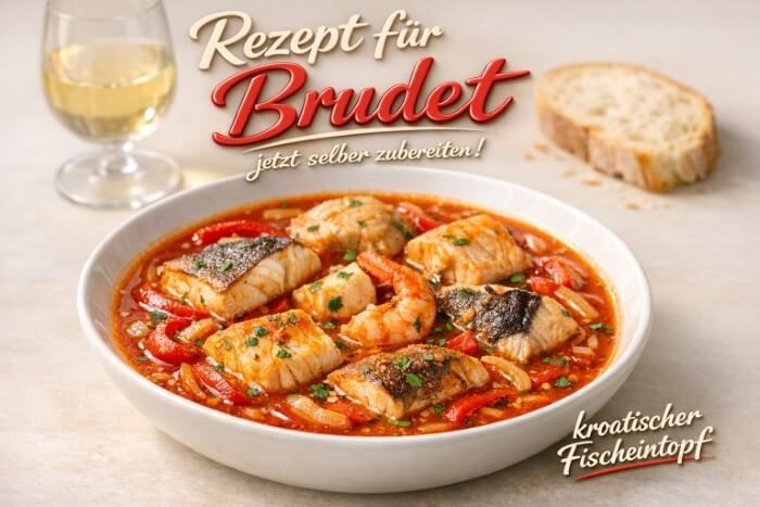 Brudet – Kroatischer Fischeintopf mit Polenta