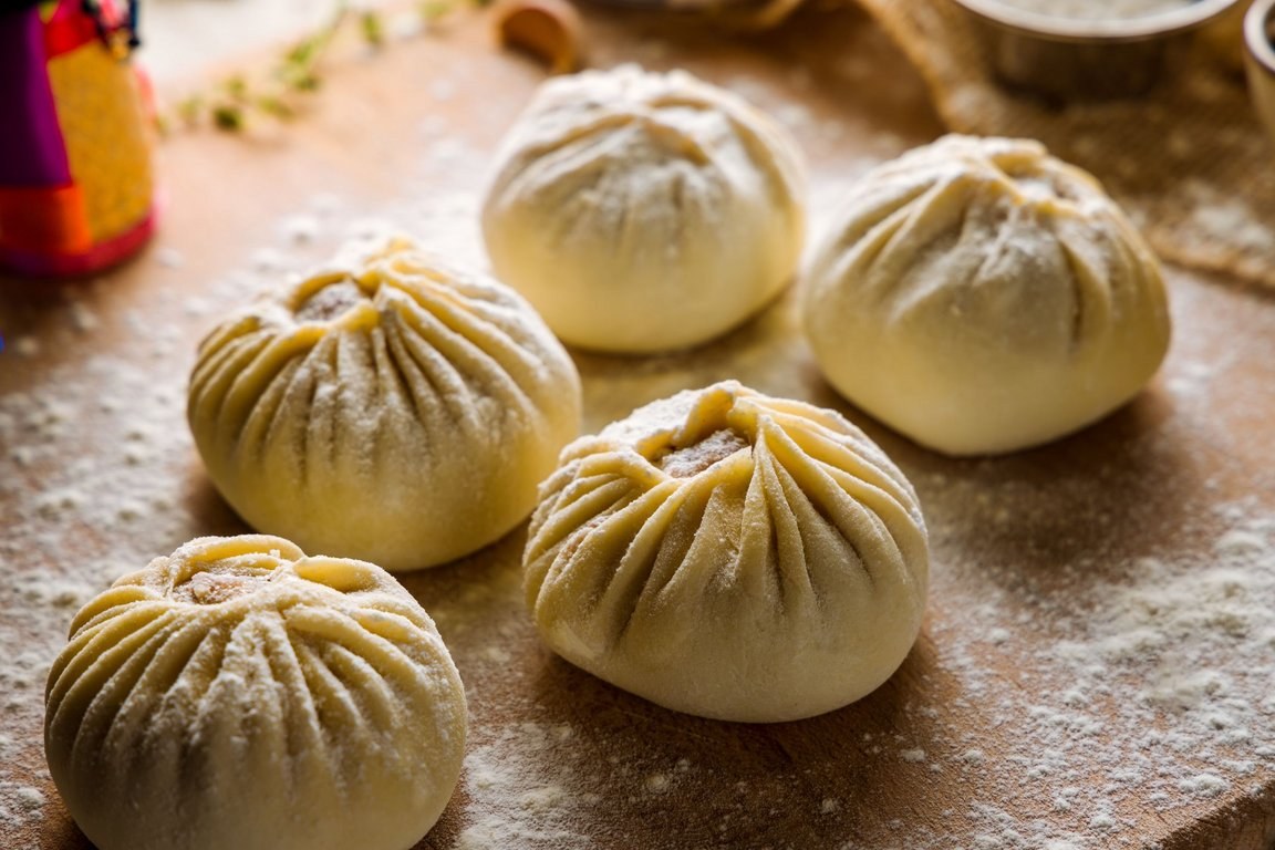 Buuz – mongolische Dampfteigtaschen