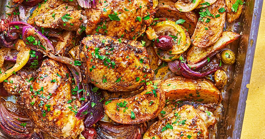 Za’atar-Zitronen-Hähnchen vom Blech